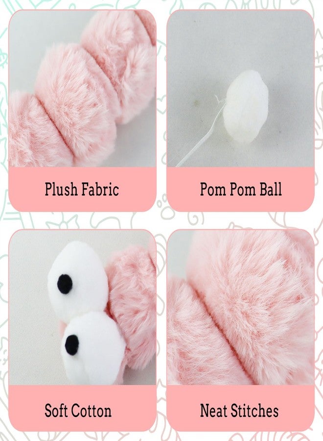Andiker Catnip Toys for Cats, Cute Caterpillar Design Cat Pillar with Pompom Ball Cat Kicker Toy Containing Catnip Silvervine Galls Fruit Interactive Cat Toys for Indoor Cats (Pink) - Image 4